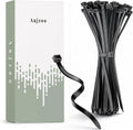 Black Cable Ties 120mm x 2.5mm, 100 Pack PA66 Nylon Zip Ties, UV Resistant Small Self Locking Tie Wraps with 8kg Tensile Strength for Cable Management, Home, Office and DIY
